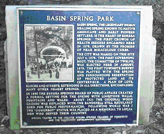 Basin Spring Plaque