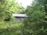My buddy took us out there the long way, we were in the sticks and came across this abandoned hunting lodge or something.