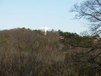 Christ Of The Ozarks in Eureka Springs from a distance