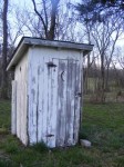 The outhouse next to the school...
