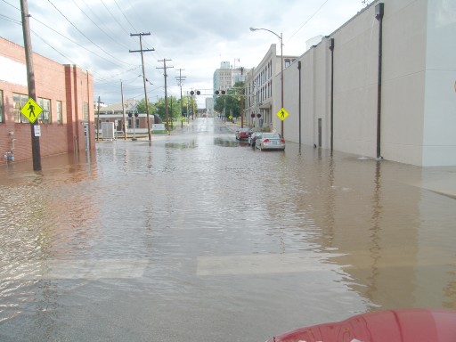 Flooded street