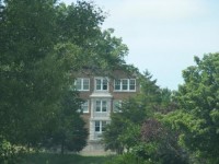 A building still standing on the south east side of the property...