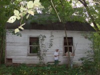 the schoolhouse, never would have found it without guidance!<br />Thanks Joel (that's him in the white shirt)